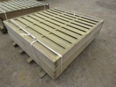 STACK OF 9NO QUALITY ASSORTED WOODEN FENCE PANELS, 1.83M X 1.65M APPROX.