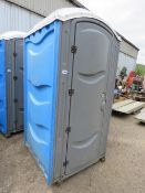 MAINS CONNECTION PORTABLE SITE TOILET WITH 240VOLT ELECTRIC HOOK UP.