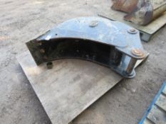 STRICKLAND EXCAVATOR BUCKET ON 50MM PINS, 300MM WIDTH APPROX, LITTLE USED. THIS LOT IS SOLD UNDER T