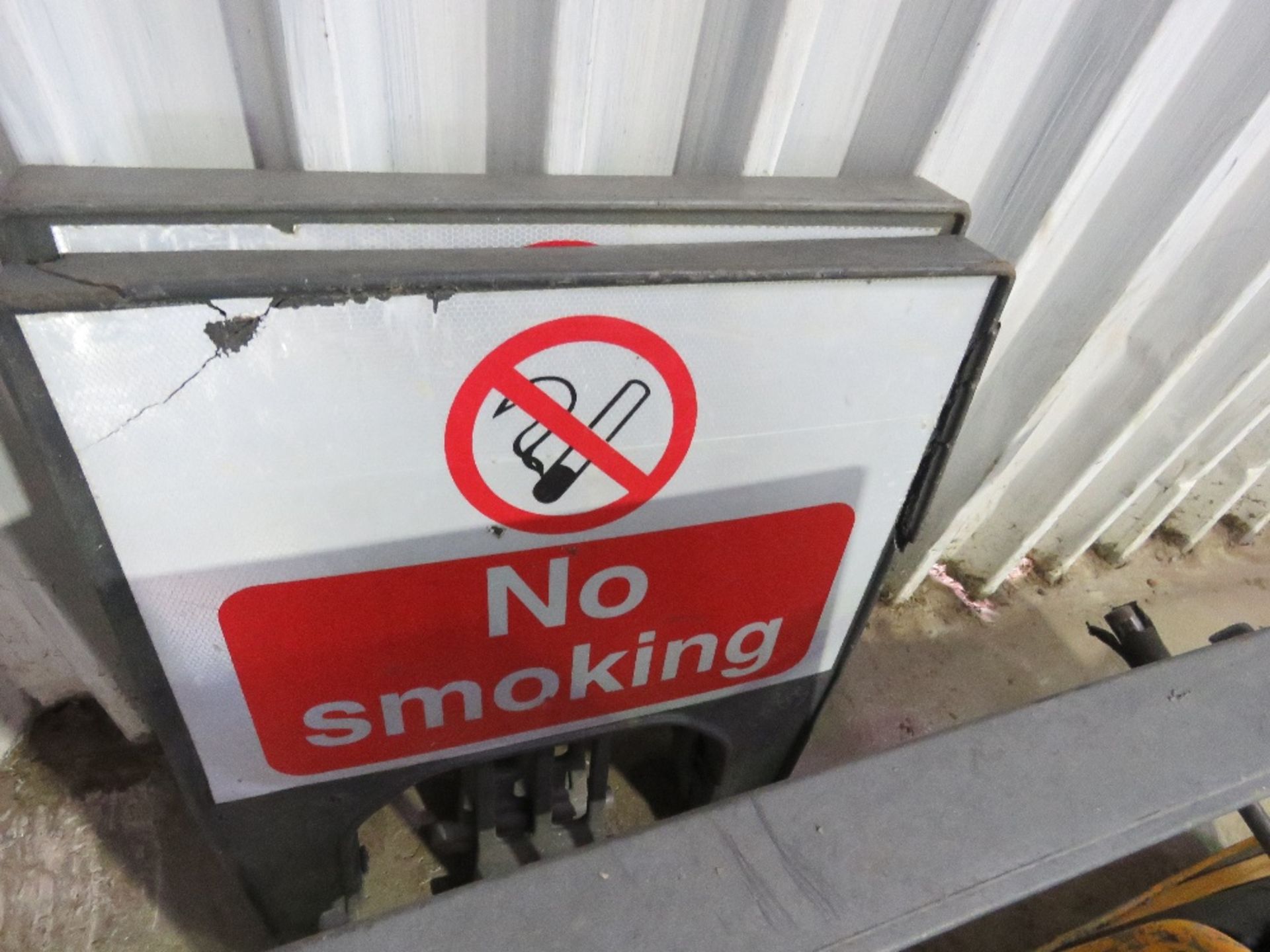 3NO PLASTIC NO SMOKING SIGNS. THIS LOT IS SOLD UNDER THE AUCTIONEERS MARGIN SCHEME, THEREFORE NO - Image 2 of 2