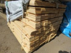 LARGE PACK OF HIT AND MISS FENCE CLADDING BOARDS: 1.57M LENGTH X 100MM WIDTH APPROX.