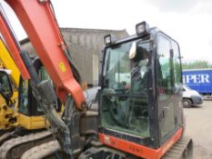 KUBOTA KX080-4 8 TONNE RUBBER TRACKED EXCAVATOR, YEAR 2015 BUILD WITH BLACK AND RED KEYS.