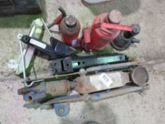 7NO ASSORTED JACKS, HYDRAULIC AND SCREW TYPE. THIS LOT IS SOLD UNDER THE AUCTIONEERS MARGIN SCHEM