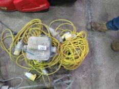 TRANSFORMER PLUS 110VOLT EXTENSION LEADS. THIS LOT IS SOLD UNDER THE AUCTIONEERS MARGIN SCHEME, T