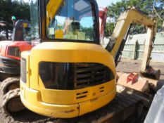 CATERPILLAR CAT 304C RUBBER TRACKED EXCAVATOR WITH SET OF 4NO BUCKETS. HOUR CLOCK BLANK, HOURS UNKNO