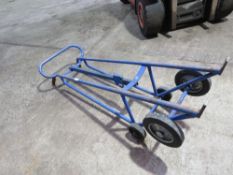 HEAVY DUTY BARREL TROLLEY BARROW. THIS LOT IS SOLD UNDER THE AUCTIONEERS MARGIN SCHEME, THEREFORE