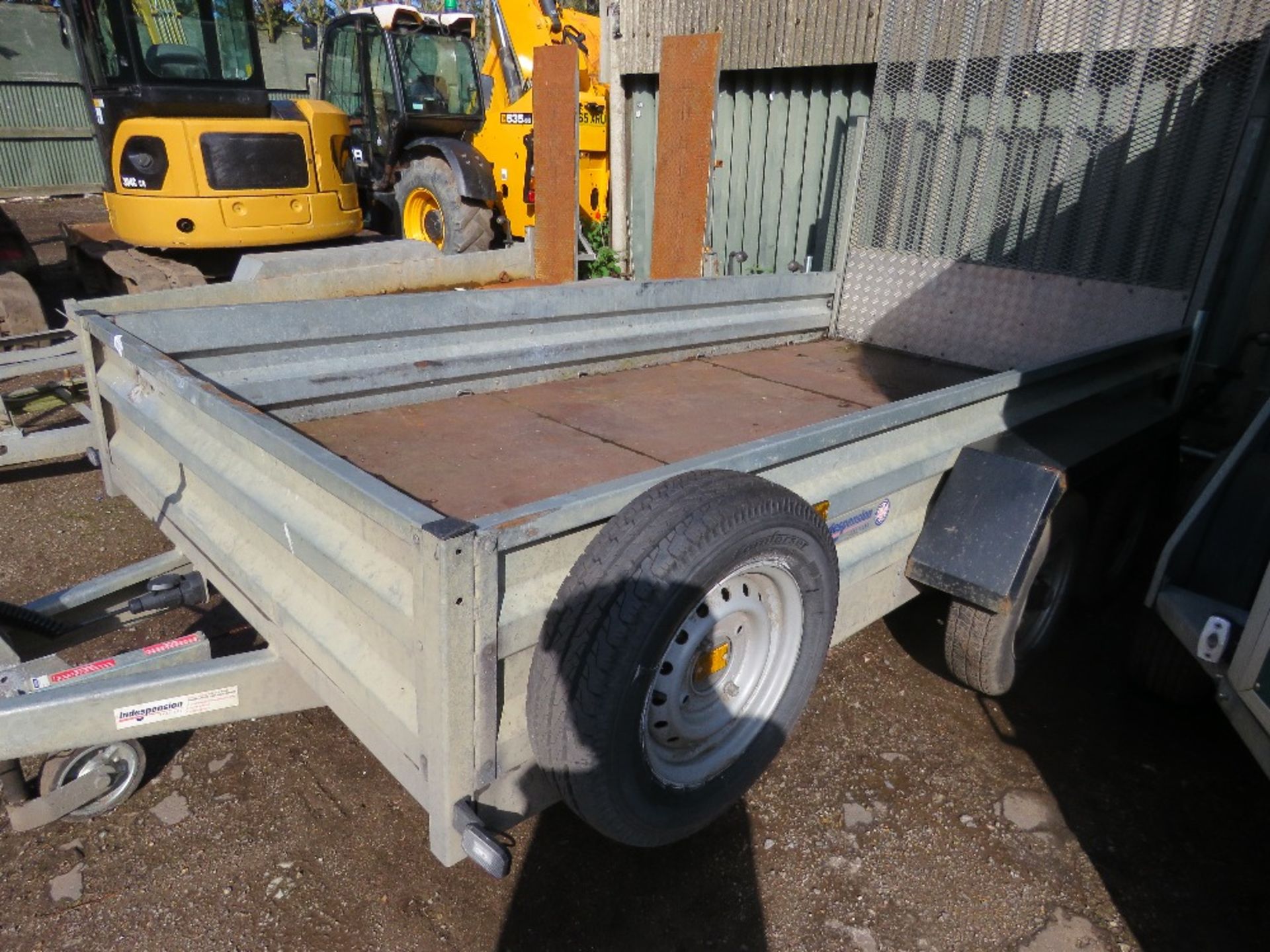 INDESPENSION TWIN AXLED PLANT/GROUNDCARE TRAILER. 12FT X 6FT APPROX, SN: SDHGT2700GJ131211. 2.7TONN - Image 4 of 8