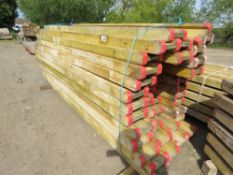 STACK OF TIMBER "I" BEAM FORMWORK SUPPORTS, 2.45 METRE LENGTH, 20CM X 8CM APPROX: 48NO IN TOTAL APPR