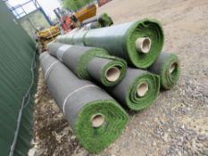 5NO ROLLS OF ARTIFICIAL GRASS / ASTROTURF: MAINLY 4METRE WIDTH APPROX. THIS LOT IS SOLD UNDER TH