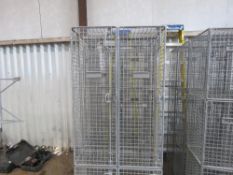 3 X MESH LOCKERS. SOURCED FROM COMPANY LIQUIDATION. THIS LOT IS SOLD UNDER THE AUCTIONEERS MARGIN SC