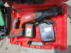 HILTI BATTERY POWERED RECIPROCATING SAW.