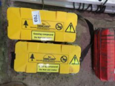 2NO CHEMLOCK POISON CONTAINERS, EMPTY. SUITABLE FOR GAS CARTRIDGES ETC.