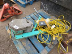 IMER SCAFFOLD HOIST UNIT WITH 110VOLT JUNCTION BOX AND EXTENSION LEAD , SOURCED FROM DEPOT CLOSURE.