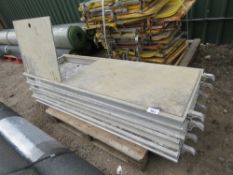 4NO BOSS ALUMINIUM SCAFFOLD TOWER DECKS, 1.7M LENGTH APPROX. THIS LOT IS SOLD UNDER THE AUCTIONEE