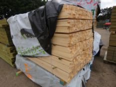 EXTRA LARGE PACK OF UNTREATED VENETIAN PALE / TRELLIS TIMBER SLATS: 1.83M LENGTH X 45MM X 17MM APPRO