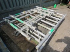 SHORT REACH ALUMINIUM SCAFFOLD TOWER / WORK PLATFORM. THIS LOT IS SOLD UNDER THE AUCTIONEERS MARG