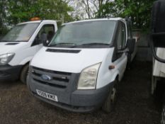 FORD TRANSIT 2.4TDCI DROP SIDE TRUCK WITH REAR TAIL LIFT REG:YS59 KMZ. 165,142 REC MILES. 12FT LENGT