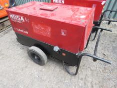 MOSA TS300 WELDER GENERATOR. WHEN TESTED WAS SEEN TO RUN AND SHOWED POWER ON THE DIAL.