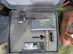 EVOLUTION 110VOLT PLASTER MIXER PLUS A BOX HOLE DRILL SET. THIS LOT IS SOLD UNDER THE AUCTIONEERS