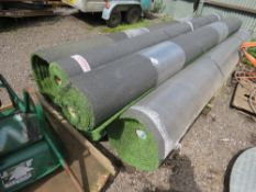 5NO ROLLS OF QUALITY ASTRO TURF FAKE GRASS, MAINLY 4 METRES WIDTH, BELIEVED TO BE UP TO 24M LENGTH.
