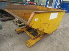 FORKLIFT MOUNTED TIPPING SKIP. SOURCED FROM DEPOT CLOSURE.