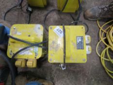2 X TRANSFORMERS, 3.3KVA OUTPUT. SOURCED FROM COMPANY LIQUIDATION. THIS LOT IS SOLD UNDER THE AUCTI