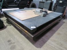 2 X PALLET WEIGHING PLATFORM SCALES WITH READER HEADS, CONDITION UNKNOWN. SOURCED FROM DEPOT CLEARAN