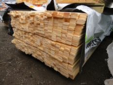 PACK OF UNTREATED VENETIAN FENCE / TRELLIS TIMBER SLATS 1.4M LENGTH X 45MM X 17MM APPROX.