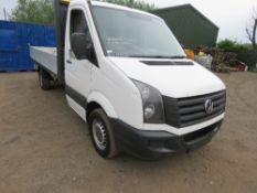 VOLKSWAGEN CRAFTER DROP SIDE TRUCK, YEAR 2015 REGISTERED, DIRECT FROM COMPANY LIQUIDATION. 13FT LENG