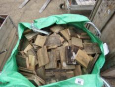 BULK BAG OF FIREWOOD OFFCUTS. THIS LOT IS SOLD UNDER THE AUCTIONEERS MARGIN SCHEME, THEREFORE NO