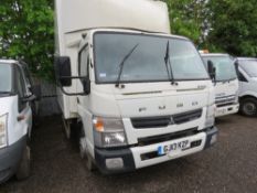 MITSUBISHI FUSO CANTER 7C15 FRIDGE LORRY REG: GJ13 KZP. 271,262 REC KMS. CARRIER FRIDGE UNIT. 17FT L