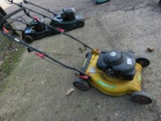 WOLF 140CC PETROL ENGINED LAWNMOWER, NO COLLECTOR/BAG.