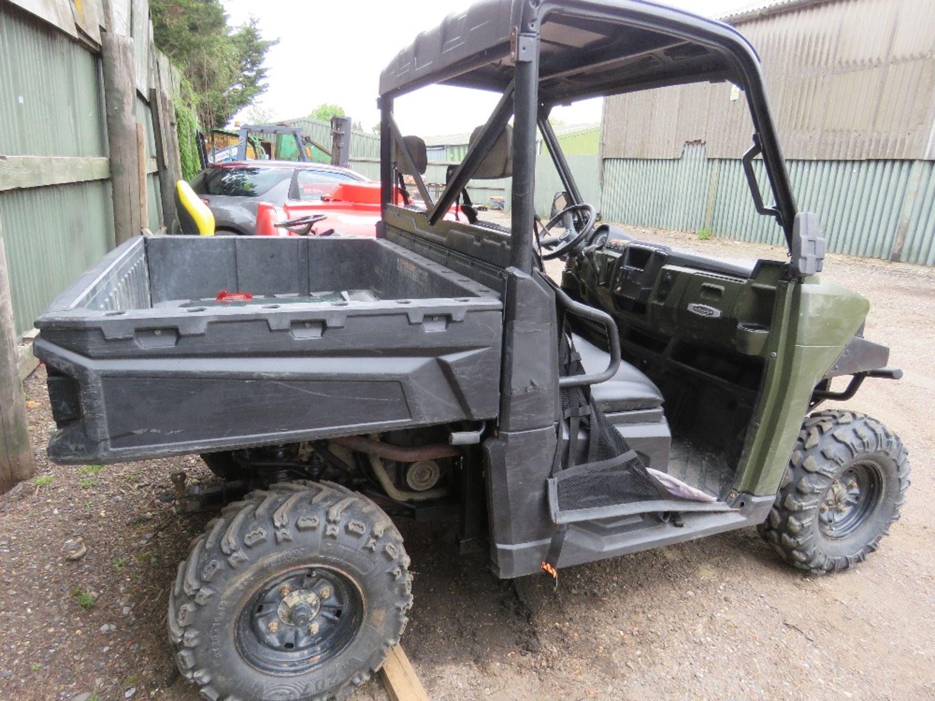 POLARIS RANGER DIESEL RTV REG:EU65 CLO. WHEN TESTED WAS SEEN TO DRIVE, STEER AND BRAKE......REQUIRES - Image 6 of 9