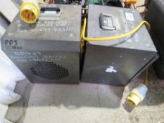 2NO HEAVY DUTY CUBE HEATERS, 110VOLT POWERED.