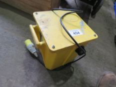 LARGE 110VOLT TRANSFORMER. THIS LOT IS SOLD UNDER THE AUCTIONEERS MARGIN SCHEME, THEREFORE NO VAT