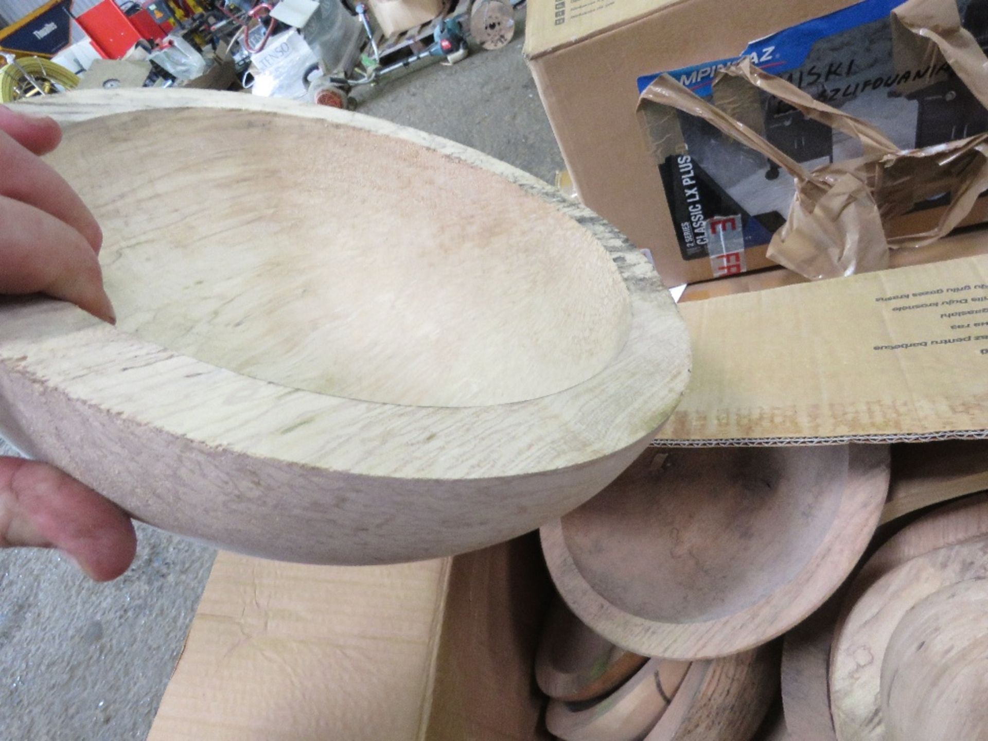 2 X BOXES CONTAINING TURNED WOODEN BOWL BLANKS. OWNER NO LONGER HAS THE TIME TO FINISH THEM. THI - Image 3 of 4
