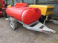 TRAILER ENGINEERING SITE TOWED SINGLE AXLED WATER BOWSER, YEAR 2021, LITTLE/UNUSED, DESCRIBED AS A L
