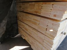 EXTRA LARGE PACK OF UNTREATED CAPPING BOARDS: 1.88M X 120MM X 22MM APPROX. 370NO PIECES IN TOTAL.