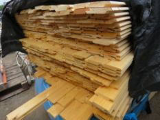 PACK OF UNTREATED SHIPLAP FENCE CLADDING BOARDS AND EDGINGS 1.83M LENGTH X 100MM WIDTH APPROX.