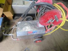 AQUAJET 3 PHASE POWER WASHER WITH HOSE AND LANCE. THIS LOT IS SOLD UNDER THE AUCTIONEERS MARGIN