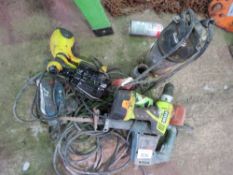 5 X POWER TOOLS PLUS A SUBMERSIBLE WATER PUMP. THIS LOT IS SOLD UNDER THE AUCTIONEERS MARGIN SCHE