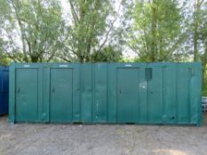 SECURE WELFARE CABIN, 32FT LENGTH X 10FT WIDTH APPROX WITH STEPHILL 10KVA GENERATOR
