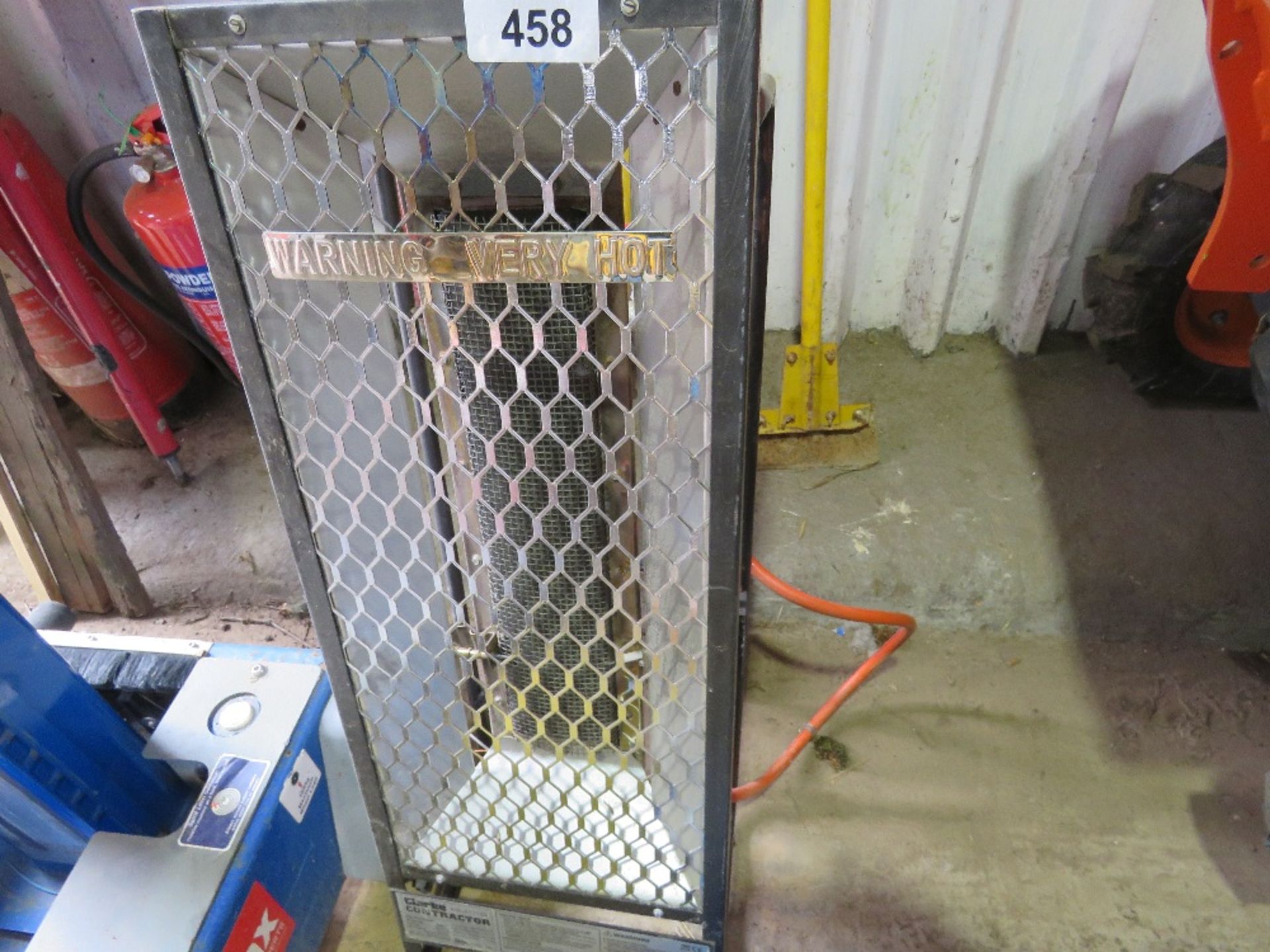CLARKE CONTRACTOR GAS BURNER UNIT. THIS LOT IS SOLD UNDER THE AUCTIONEERS MARGIN SCHEME, THEREFOR
