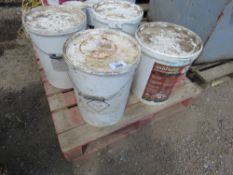 PALLET OF ASSORTED BUILDING ADDITIVES ETC. THIS LOT IS SOLD UNDER THE AUCTIONEERS MARGIN SCHEME,