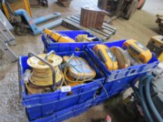 6 X BOXES OF ELECTRICAL WORK LIGHTS, CABLES AND JUNCTION BOXES. THIS LOT IS SOLD UNDER THE AUCTIO