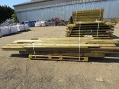 PALLET OF ASSORTED TIMBER POSTS, RAILS ETC.