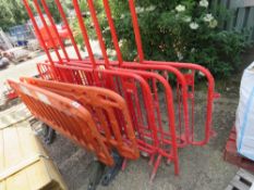 2 X PLASTIC CHAPTER 8 BARRIERS PLUS 4NO METAL PEDESTRIAN GATES. THIS LOT IS SOLD UNDER THE AUCTIO