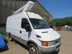 IVECO DAILY CHERRY PICKER VAN REG:Y84 NLD. WITH V5 AND PLATING CERTIFICATE, REGISTERED AS TOWER TRUC