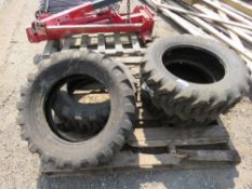 4NO GOODYEAR SKID STEER TYRES, 27X8.5-15NHS. THIS LOT IS SOLD UNDER THE AUCTIONEERS MARGIN SCHEM