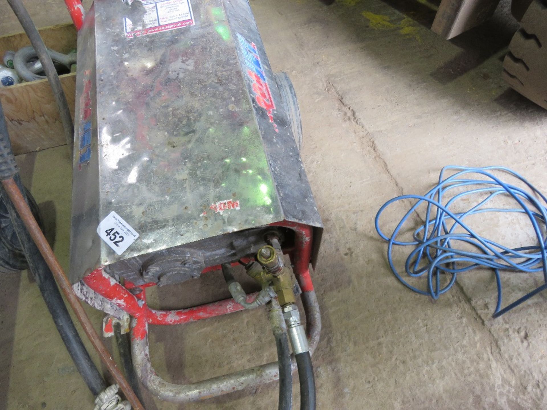 AQUAJET 3 PHASE POWER WASHER WITH HOSE AND LANCE. THIS LOT IS SOLD UNDER THE AUCTIONEERS MARGIN - Image 2 of 4